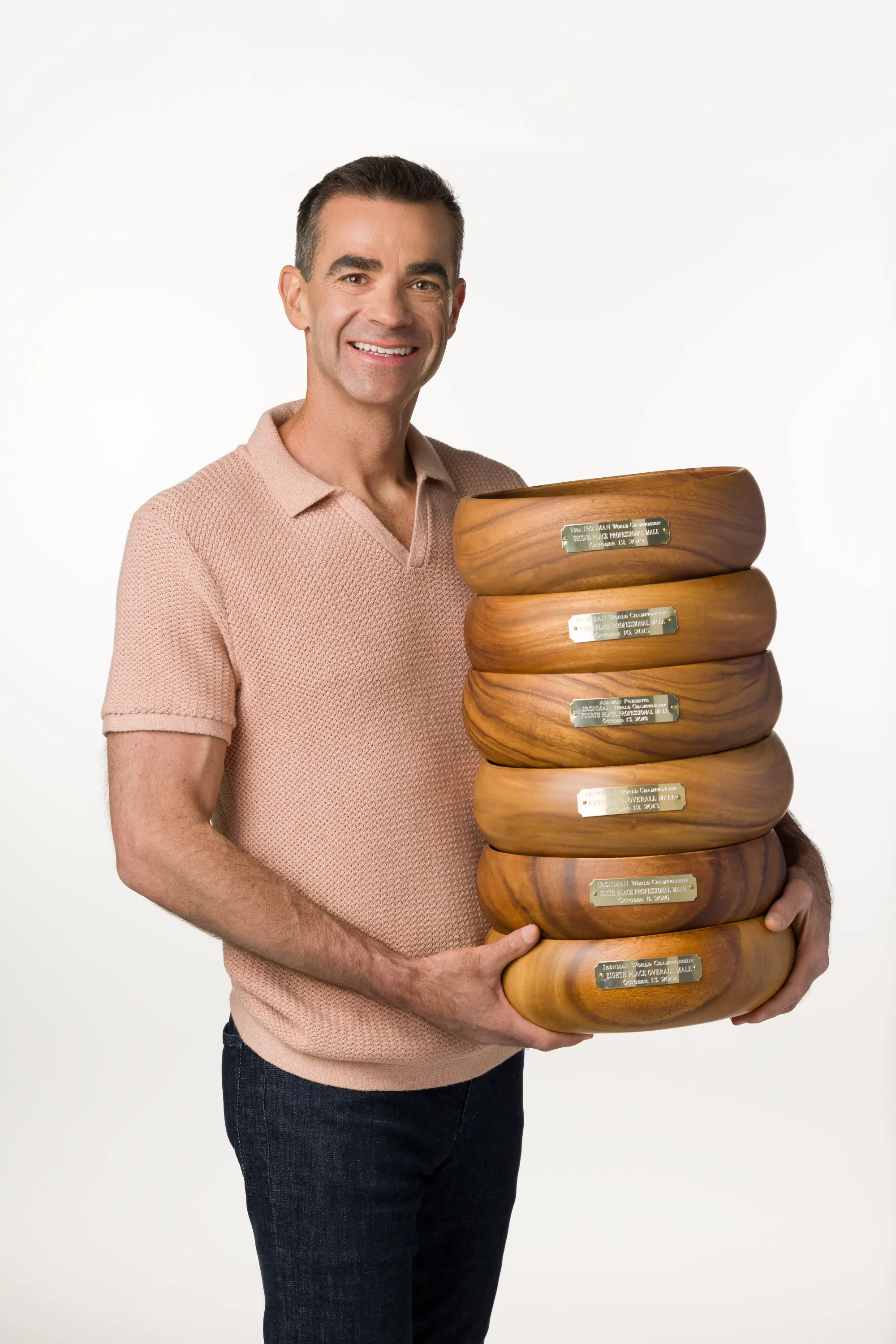 Tim O'Donnell with his championship trophies